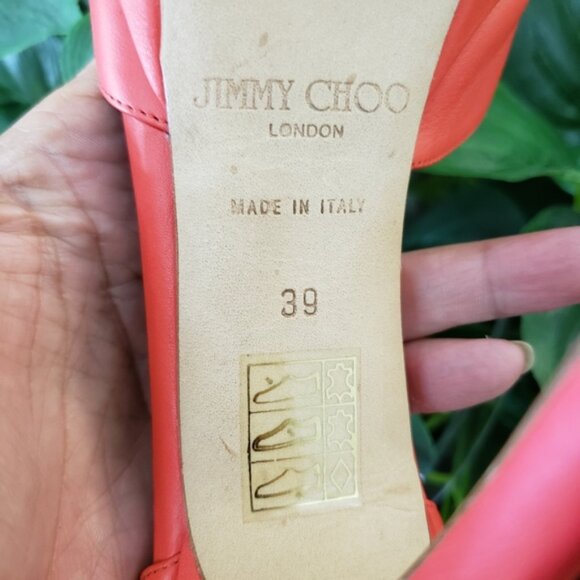 JIMMY CHOO 39/8.5 Coral Ankle strap Stiletto heel - Picture 8 of 8